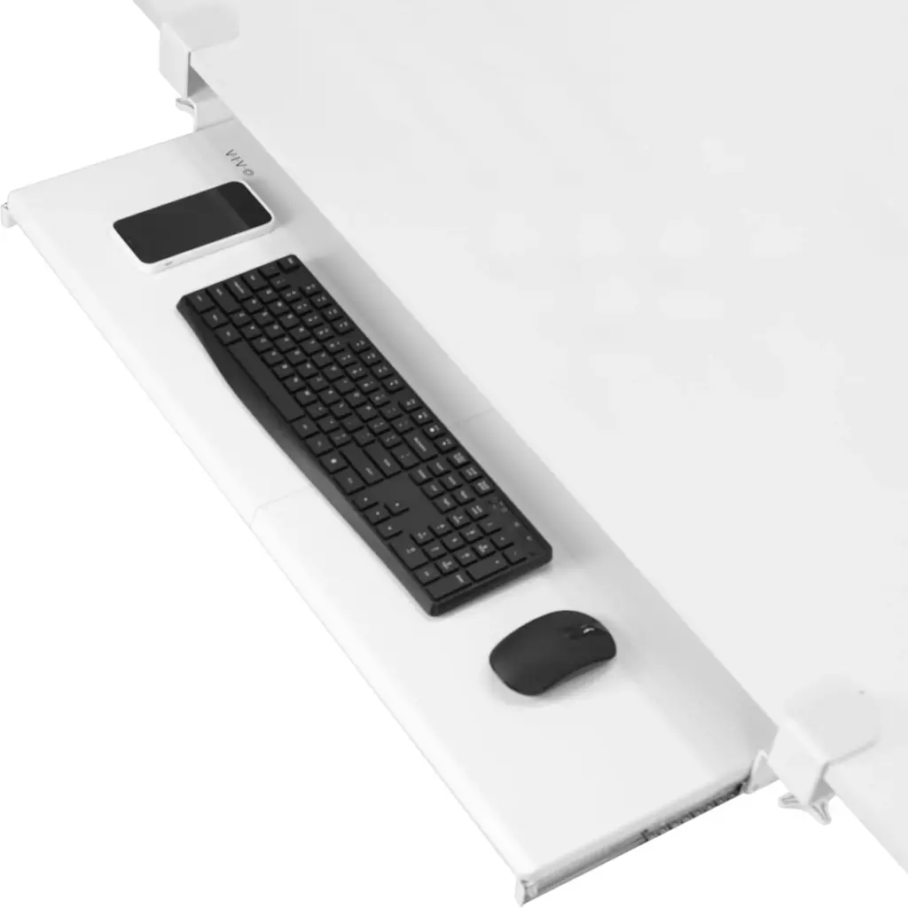 VIVO MOUNT-KB15EW 34-inch white under desk keyboard tray