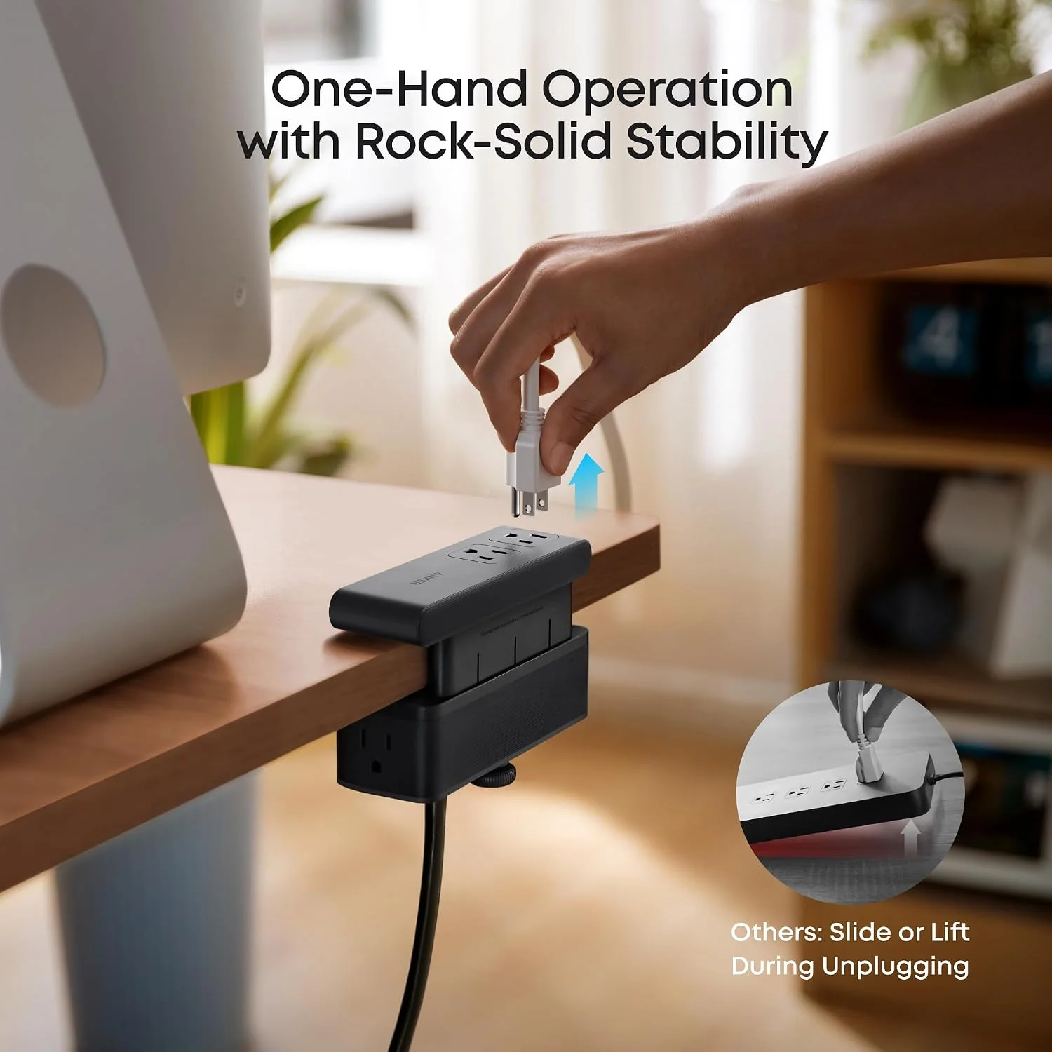 Anker Nano Power Strip with six AC outlets and four USB charging ports