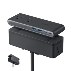 Anker Nano Power Strip 10-in-1 with 70W USB-C charging and adjustable desk clamp