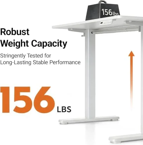 Claiks electric standing desk with sturdy alloy steel frame