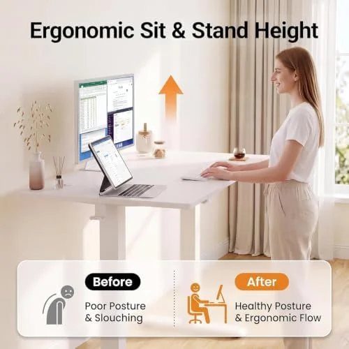 Claiks 32-Inch Standing Desk Review: Honest Take on a Compact White Sit-Stand Desk